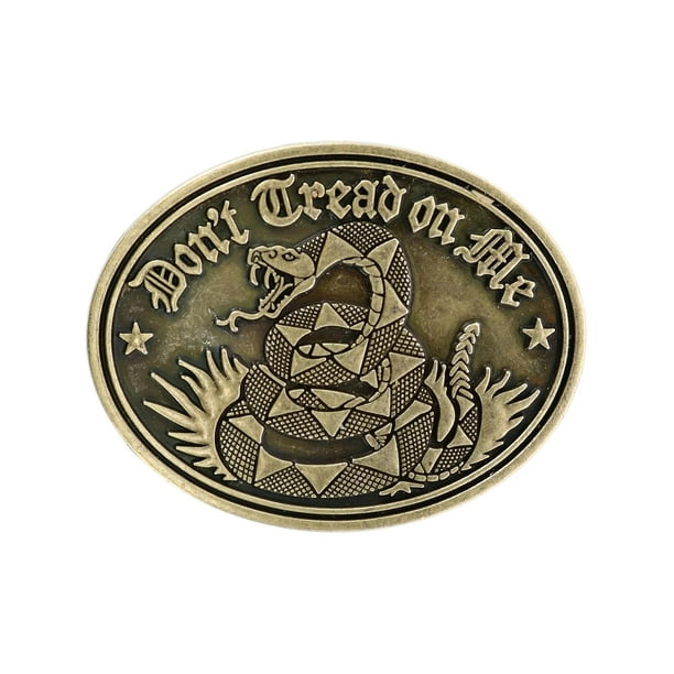 Don't Tread on Me Belt Buckle Gadsden Flag Snake Bronze Don't Tread on Me Belt Buckle Gadsden Flag Snake Bronze